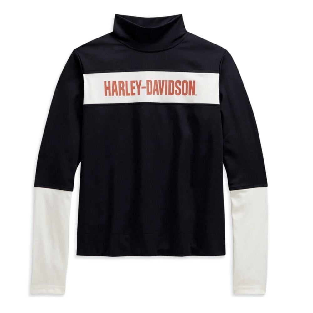 Harley Davidison Women's Performance Wicking athletic goth Shirt Small S NWT